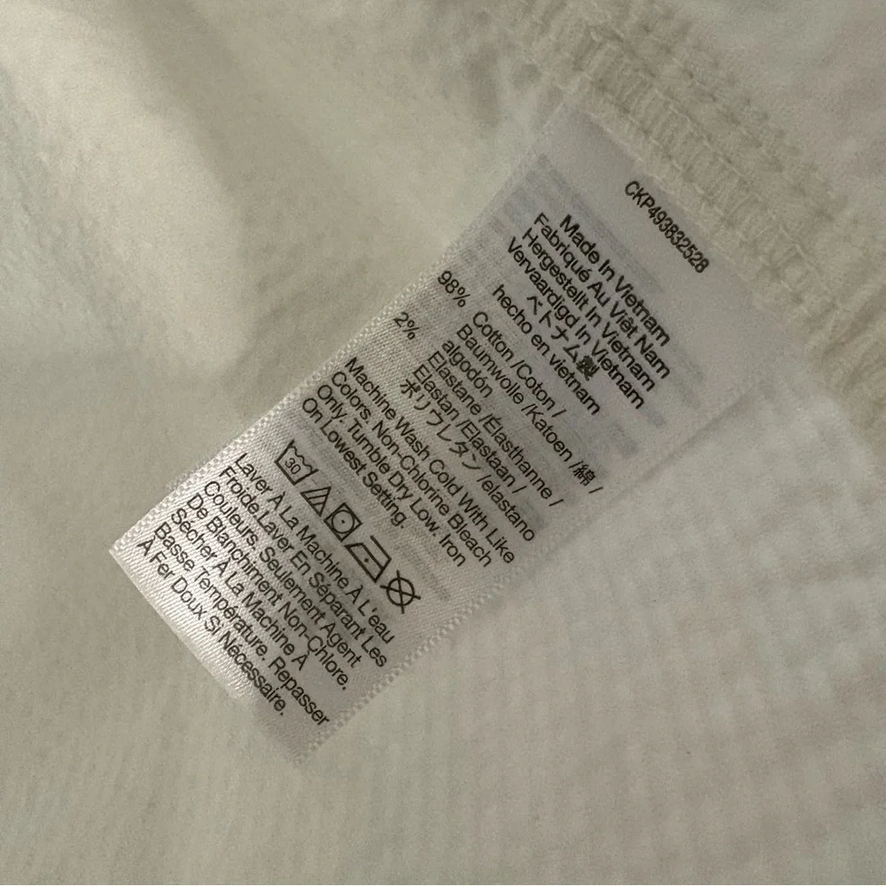 Madewell Corduroy Relaxed Shirt-Jacket Women's XL Winter White Ivory